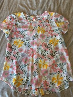 41 Hawthorn Floral Short Sleeve Top